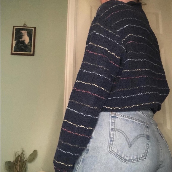 ✿ Collared Knit Sweater Handmade in Canada Size L - Picture 5 of 5